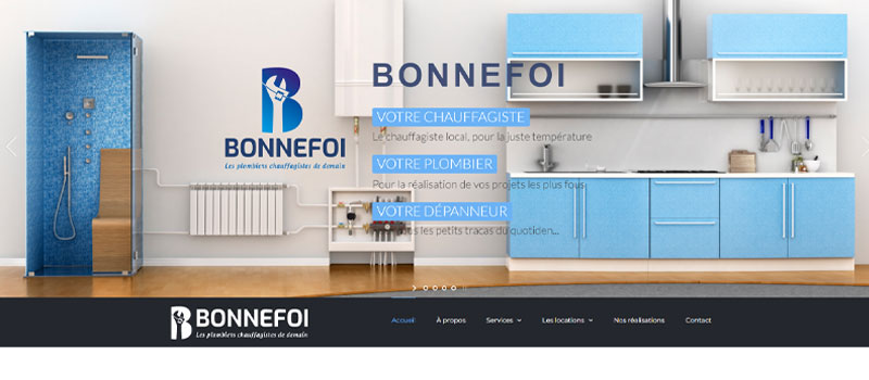 Bonnefoi : Un site web chaleureux et performant pour un confort optimal par l'Agence Vibration