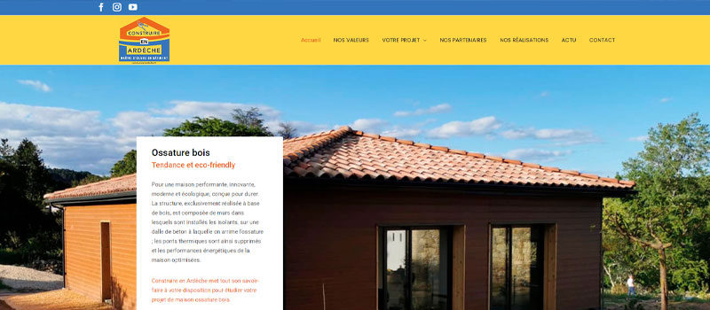 Construire en Ardèche : Un site web complet et inspirant pour vos projets de construction par l'Agence Vibration