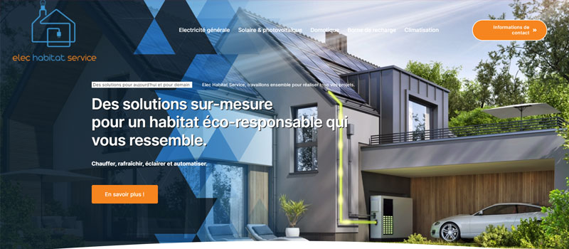 Elec Habitat : Un site web performant au service du confort et de la sécurité par l'Agence Vibration